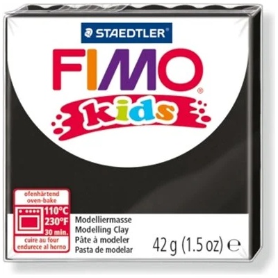 FIMO Глина, 42 g, горима, FIMO "Kids", черна 8030-9 (8030-9)