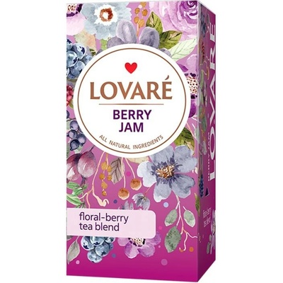 LOVARÉ Berry Jam bylinný čaj 24 ks