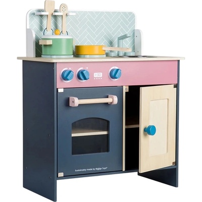Bigjigs Toys Дървена детска кухня Bigjigs - Сканди (36008)