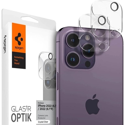 Spigen iPhone 14 Pro Max SPIGEN OPTIK стъкло за защита на камерата 2бр. 9H TRANSFER AGL05228 (AGL05228)