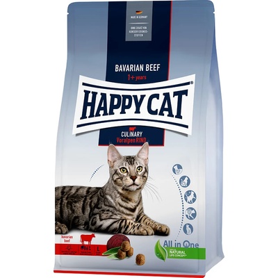 Happy Cat 2x10кг с предалпийско говеждо месо Culinary Adult Happy Cat суха храна за котки