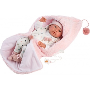 Llorens 73884 NEW BORN HOLČIČKA realistická miminko s celovinylovým tělem 40 cm