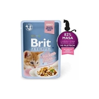 Brit Premium Cat Kitten Delicate Fillets Chicken 85 g