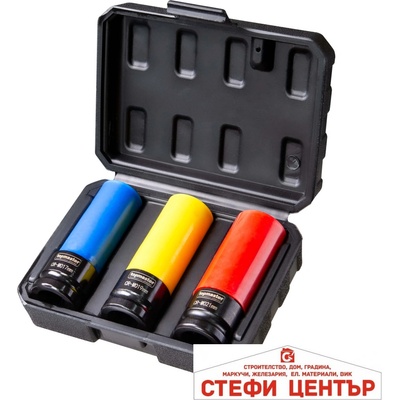 Topmaster Professional Комплект ударни вложки 17, 19, 21 мм, 3 бр. tmp (338805)