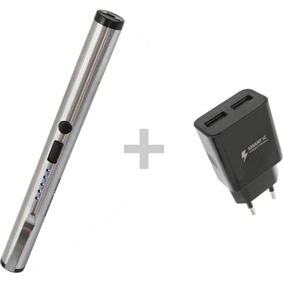 Beast Defense Paralyzér v tvare perá Pen 500 000 V s adaptérom strieborný