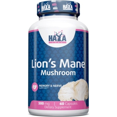 Haya Labs Lion's Mane Mushroom, 500 mg, 60 капсули, Haya Labs