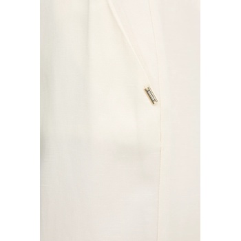 Gaudi Панталон с лен Gaudi в бежово с широка каройка, с висока талия 511FD25006 (511FD25006)