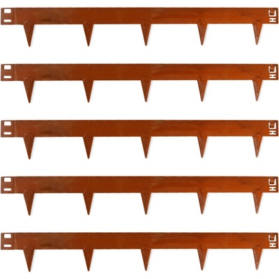 UNIGARDIA kovový obrubník s hroty 15 cm x 5 m - různé barvy