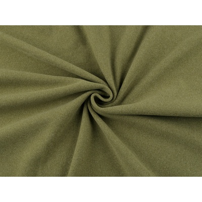 Oděvní soft fleece, střední, 13(107) (260 g/m²) zelená sv. khaki