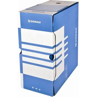 DONAU Кутия за документи, a4, 155 мм, картон, donau, синя 7663301fsc-10 (7663301fsc-10)