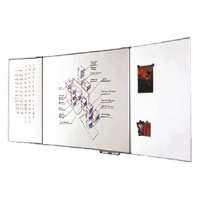 Магн тройна бяла дъска Bi-Office 120x240/480 (240110008-TR08020108170)