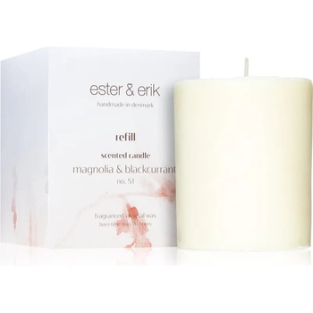 ester & erik scented candle magnolia & blackcurrant (no. 51) ароматна свещ резервен пълнител 350 гр