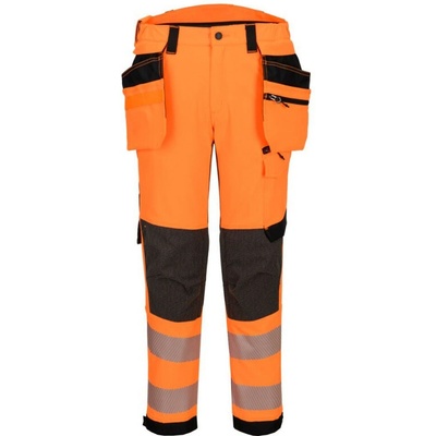 Portwest nohavice EV448 odnímatelné kapsy reflexní Oranžová/čierna