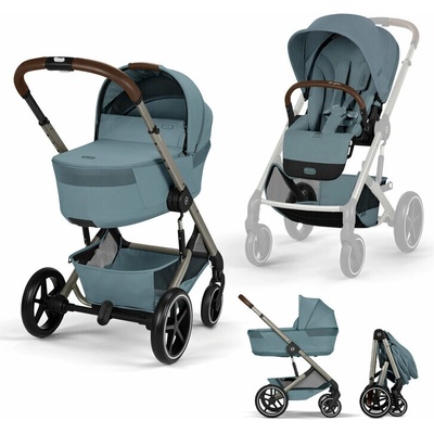 Cybex Balios S Lux incl. Foldable Cot Gold Stormy Blue 2026
