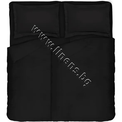 Dilios Спален комплект Dilios Едноцветен Черно, p/n 4000003759 - Спален комплект от Памучен сатен (4000003759)