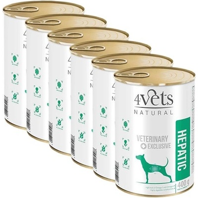 4Vets Natural Veterinary Exclusive Hepatic 6 x 400 g
