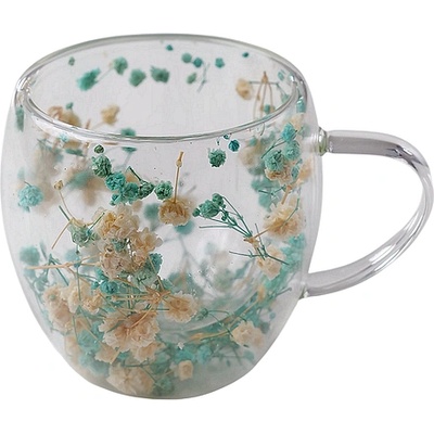 CupHup Стъклена термо чаша CupHup Passion Flower, Двойно дъно, Solathine (02-03)