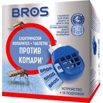 BROS Електрически изпарител с 10 таблетки против комари