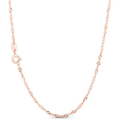Olivie Rose twisted strieborná retiazka 4629