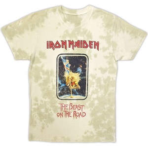 Iron Maiden Beast On The Road (Wash Collection) Тениска с къс ръкав Sand L (IMTEE178MDD03)