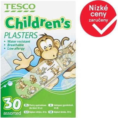 Tesco Náplast dětská 30 ks
