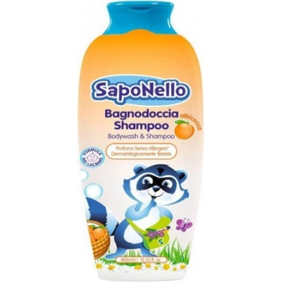 SapoNello sprchový gél a šampón Broskyňa 400 ml