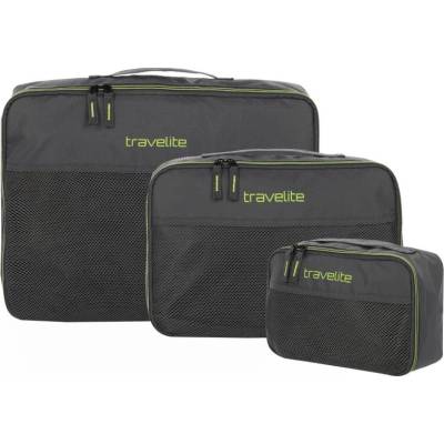 Travelite Packing Cubes S M L antracitová sada ch ov