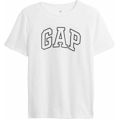 GAP V-FRCH SS Logo Tee No Fill bílá