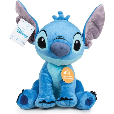 Mikrotrading LILO a STITCH STITCH plyšový 30 cm sedící na baterie se zvukem