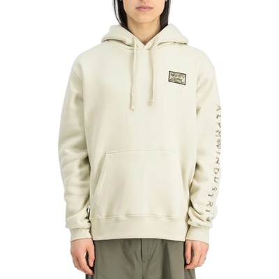 Alpha Industries Camo Sleeve Hoodie pánska mikina vintage white