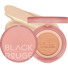 Black Rouge Thin Layer Velour Cushion SPF40/PA++ VC02 Vanilla Lehký make-up v polštářku 12 g