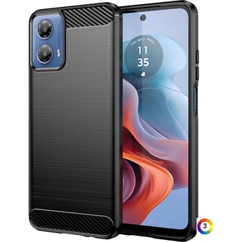 Image 1 of Motorola Moto G34 5G Удароустойчив Carbon Fiber Калъф и Протектор