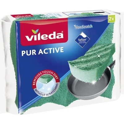 Vileda Pur Active hubka na riad Teflon stredná 2 ks