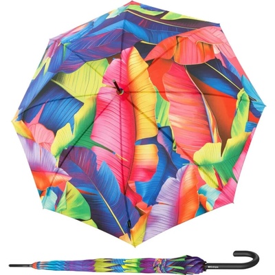 Knirps T.760 Palm Multicolor elegantný hoľový vystreľovací dáždnik