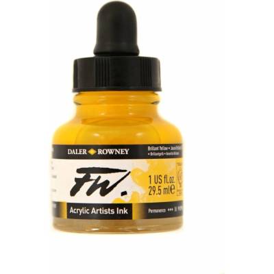 Daler-Rowney FW artist akrylový tuš 29,5 ml brilliant yellow