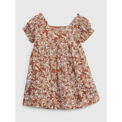 GAP Baby květované šaty Hnědá – Zboží Dáma