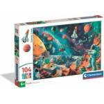 Clementoni -CLE puzzle 104 SuperKolor Cosmic Crew 25036