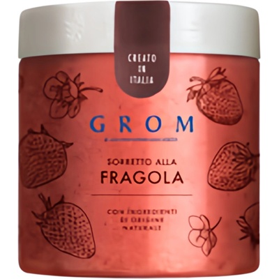 Grom Sorbet Jahoda italská zmrzlina v kelímku 460 ml