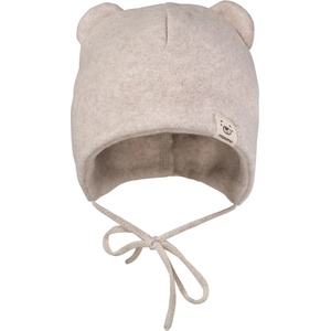 maximo Зимна шапка (beanie) maximo Baby's Fleece Mütze m. Öhrchen u. Band Beanie - Beige Melange - размер 45 cm (904-7258-0111)