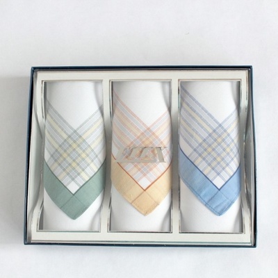 Etex dámské látkové kapesníky dárková sada 3 kusů L55 bílá