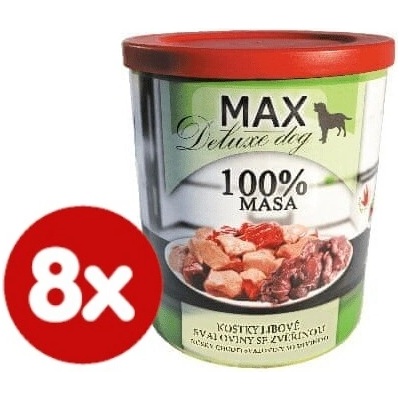 Falco Max deluxe Adult kostky libové svaloviny se zvěřinou 8 x 800 g