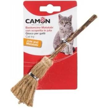 Camon Matatabi stick with jute broom - натурална котешка играчка 17 см