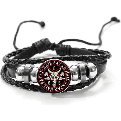 Predator Q1 Maplewood – pánské náramky, černá, satan černá kůže pánské náramky Predator Q1