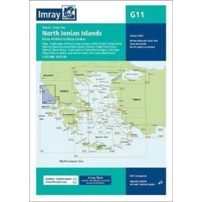 Imray Chart G11 - North Ionian Islands Imray Sheet map folded