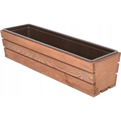 Rojaplast Květináč plast hnědý 18 x 61 x 15 cm