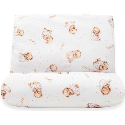 New Baby obliečky Sweet teddy bear 90 x 120 cm pink
