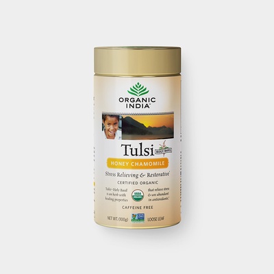 Organic India Tulsi s medom a harmančekom sypaný čaj 100 g