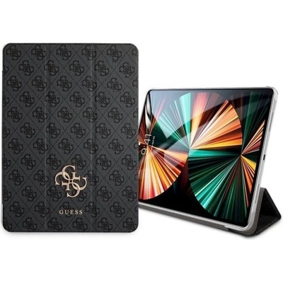 GUESS Калъф за таблет Guess 4G Folio Cover (GUIC11G4GFGR), за Apple iPad Pro 11 M1 (2021), iPad Pro 11 (2020/2018), с поставка, сив (GUIC11G4GFGR)