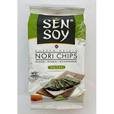 SEN SOY Chipsy mořské řasy Wasabi 4,5 g