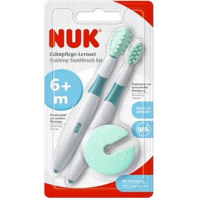 NUK + MASÁŽNA KEFKA sada zubných kefiek na učenie
